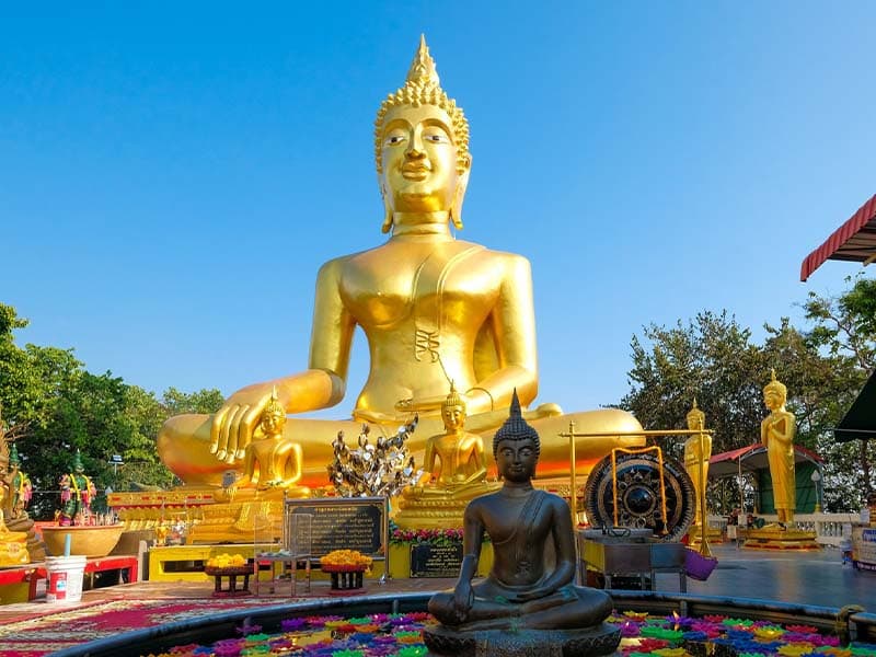 Big Buddha Temple (Wat Phra Yai) in Thailand